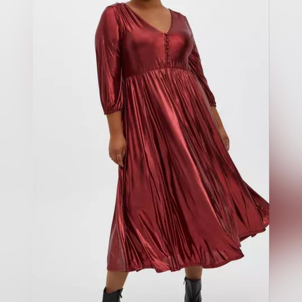 NWT! TORRID Liquid Knit Tea Length Dress 3x/22-24 Buy 2 Get 1 Free!